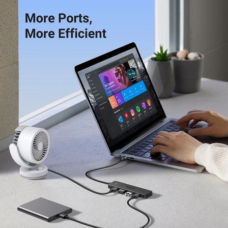 UGREEN 25851 USB-A to 4 Port USB 3.0 5Gbps Hub Çoklayıcı Dönüştürücü