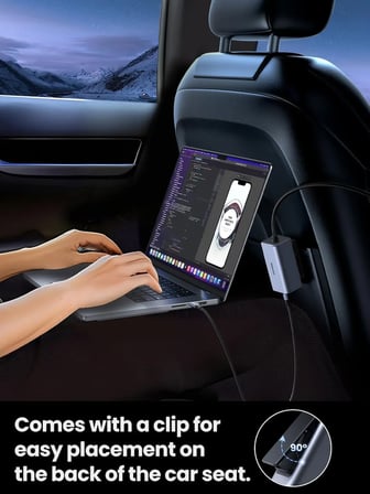 Ugreen 35027 EC706 150W 4 Port 2xUSB-C 30W 1xUSB-C 140W 1xUSB-A 22.5W Gan Araç İçi Hızlı Şarj Aleti