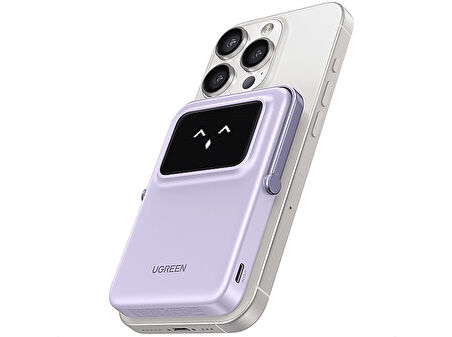 UGREEN Uno MagSafe Wireless 5.000 mAh 20W Hızlı Şarj Powerbank, Mor 35606