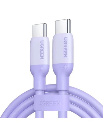 UGREEN USB-C 3A/60W Hızlı Şarj Kablosu, 1m, Mor