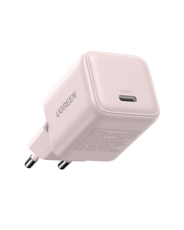 UGREEN 20W GaN Hızlı Şarj Cihazı Type-C QC PD 1xUSB-C, Pembe, 55556