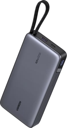 Ugreen Nexode 25.000 Mah 165W Akıllı Ekranlı, Dahili Usb-C Kablolu, Hızlı Şarj Powerbank, 55995B