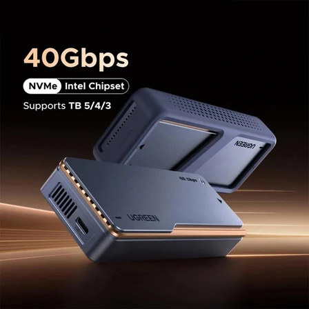UGREEN 65727 D703 USB-C M.2 NVMe SSD 40Gbps Alüminyum Alaşımlı Kasa Muhafazası