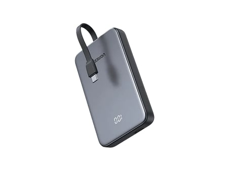 UGREEN Zapix 10.000 mAh 20W Dahili USB-C Kablolu Hızlı Şarj Powerbank, 75161B