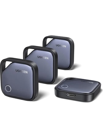 UGREEN Finder Duo Bluetooth 5.4 AkıllıTakip Cihazı 4’lü Set, Apple iOS ve Android Uyumlu, 75646P