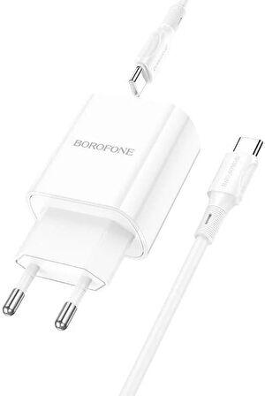 Coverzone Type-C 20 Watt Hızlı Şarj Aleti Beyaz