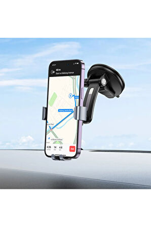 Araç İçi Telefon tutucu . 360 Ayarlanabilir Torpido Ortakonsol Cam 4.5 / 7.0 inç Cep telefon tutucu