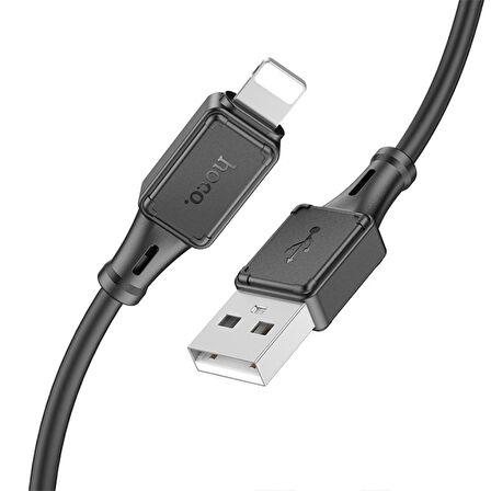 HOCO X101 USB to iPhone Lightning 2.4A Hızlı Şarj ve Data Kablosu (Siyah)
