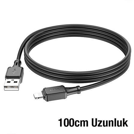 HOCO X101 USB to iPhone Lightning 2.4A Hızlı Şarj ve Data Kablosu (Siyah)