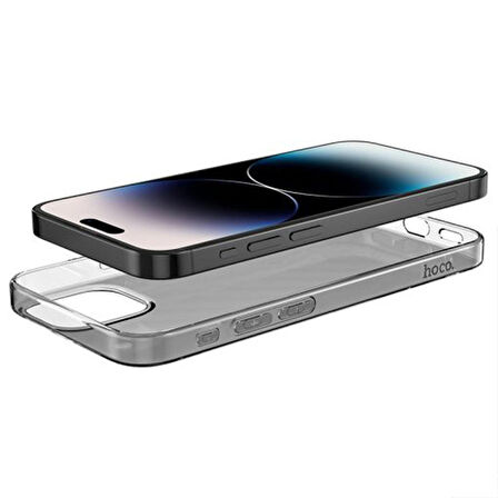 Hoco Light Series TPU iPhone 15 Pro Şeffaf Kılıf