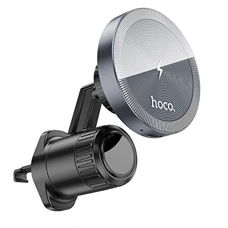 HOCO HW6 Vision Metal Manyetik Şarjlı Araç İçi Havalandırma Telefon Tutucu (Gri)