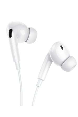 Hoco. M111 Pro Lightning Dijital Mikrofonlu Kablolu Kulaklık - Beyaz