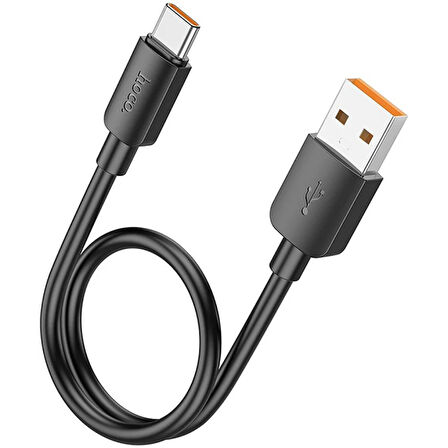 HOCO X96 Hyper 27W USB to Type-C Hızlı Şarj Ve Data Kablosu 25 Cm (Siyah)