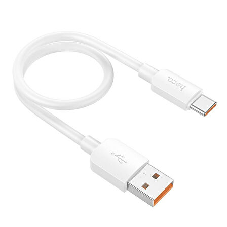 HOCO X96 Hyper 100W USB to Type-C Hızlı Şarj Ve Data Kablosu 25 Cm (Beyaz)