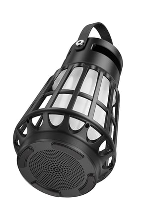 Hoco. BS61 Wild Fun Kamp Işıklı Bluetooth Kablosuz Hoparlör - Siyah