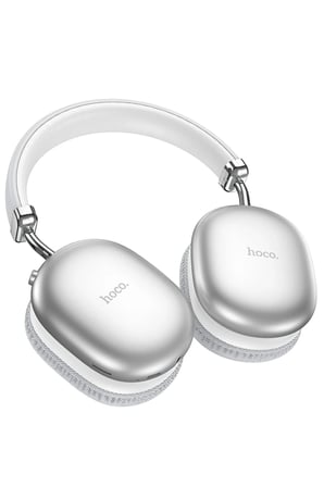 Hoco. W35 Max Joy Aux Destekli Bluetooth Kablosuz Kulaklık - Gümüş