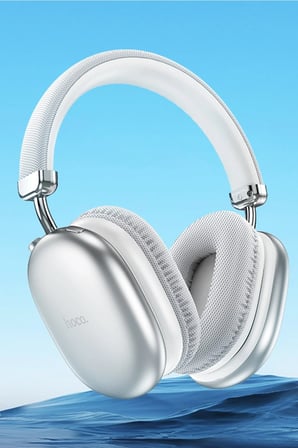 Hoco. W35 Max Joy Aux Destekli Bluetooth Kablosuz Kulaklık - Gümüş