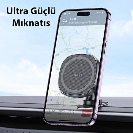 Hoco H35 360° Dönebilen Torpido Üstü Magsafe Manyetik Araç İçi Telefon Tutucu