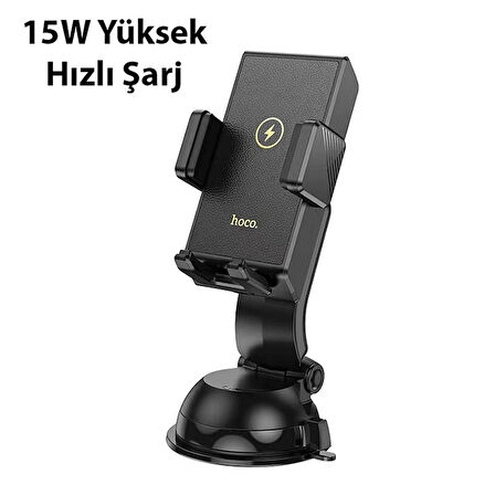 Hoco HW22 Torpido Üstü Wireless Kablosuz Şarj Araç Telefon Tutucu