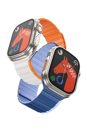 Hoco. Watch 38mm AS102 Silikon Kordon - Lacivert-Gri