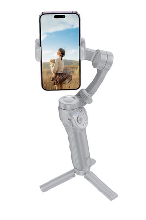 Hoco. K24 360 Derece Otomatik Yüz Takipli Tripodlu Akıllı Selfie Gimbal - Gri