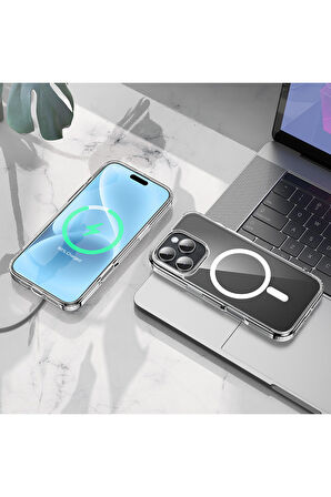 iPhone 16 Pro Uyumlu Anti Fall Airbag Magsafe Kapak