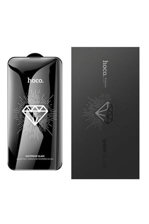 Hoco. iPhone 16 Pro Max 3D Full Screen HD Cam Ekran Koruyucu - Siyah
