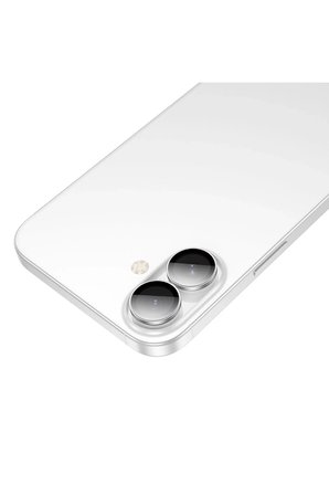 Hoco. Apple iPhone 16 3D Metal Frame Kamera Lens - Gümüş