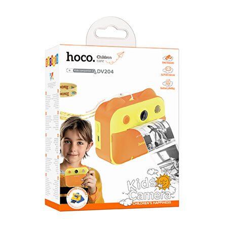 Hoco DV204 IPS HD Ekranlı Çift Kameralı Fotoğraf Çıkartma Özellikli Çocuk Kamerası