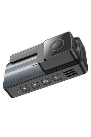 Hoco. DV12 2K GPS Destekli Ön ve Arka Kameralı Araç Kamerası - Gri