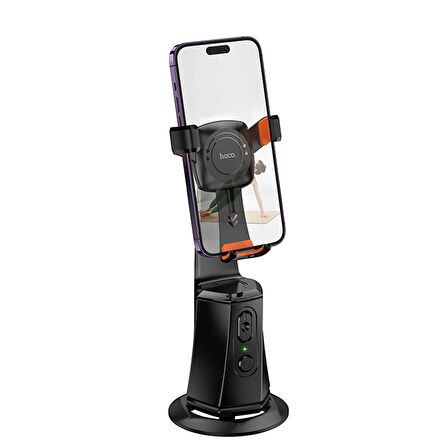 Hoco K26 Otomatik Yüz Takipli Tripodlu Akıllı Selfie Gimbal - Siyah