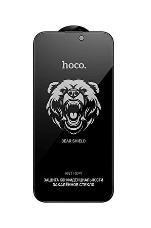 iPhone 16 Pro Uyumlu Hoco Bear Shield Hayalet Cam Ekran Koruyucu