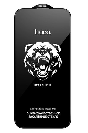 Hoco. Apple iPhone 17 Pro Max Bear Shield HD Cam Ekran Koruyucu - Siyah