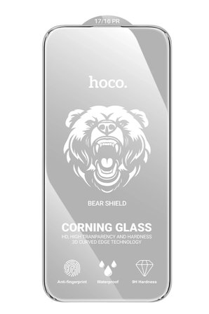 Hoco. Apple iPhone 17 Pro Max Bear Shield Corning Cam Ekran Koruyucu - Siyah