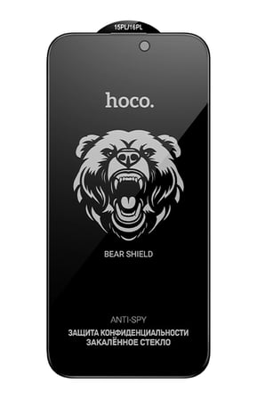 Hoco. Apple iPhone 17 Bear Shield Hayalet Cam Ekran Koruyucu - Siyah