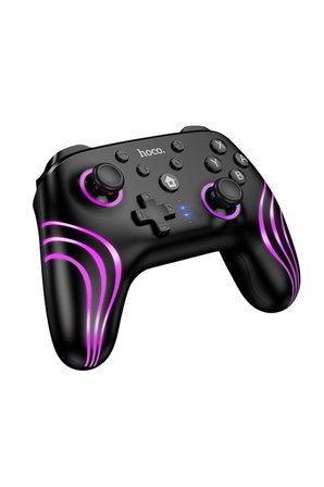Hoco. GA2 Unicorn RGB Işıklı Çok Fonksiyonlu PC Uyumlu Kablosuz Oyun Kolu - Siyah