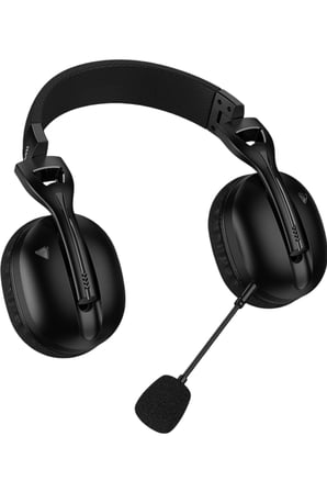Hoco. W114 Magic Four-Mode BT 5.4 2.4G Kablosuz ve 3.5mm Kablolu Gaming Kulaklık - Siyah