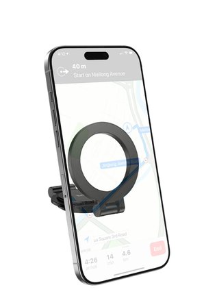 Hoco. H98 Rider 360 Derece Dönen Yapışkanlı Katlanabilir Manyetik Magsafe Araç Tutucu - Siyah