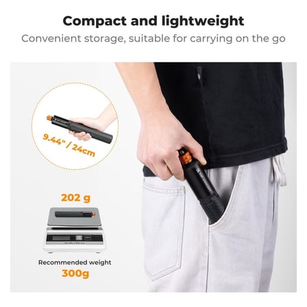 K&F Concept 120CM Görünmez Selfie Çubuğu & Tripod - INSTA360 X3 / X4 / X5 ve Osmo 360 Uyumlu