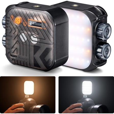 K&F Concept Bi-Color Pocket-Size LED Video Light (Black) | Mini Bi-Color Video Işığı