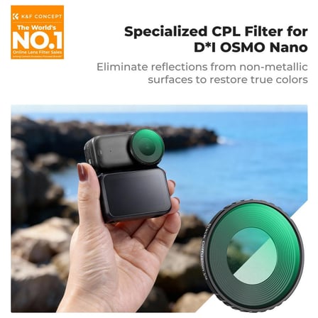K&F Concept Osmo Nano Için Cpl Filtre