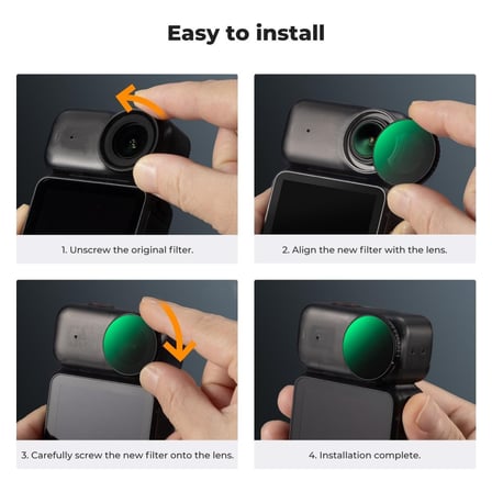 K&F Concept Osmo Nano Için Cpl Filtre