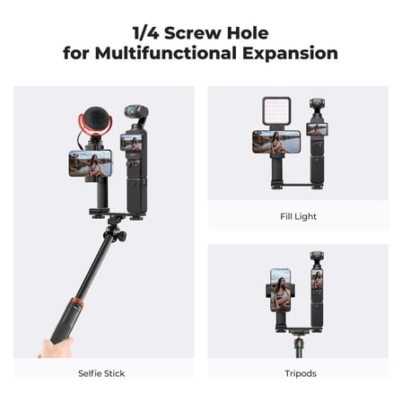 K&F Concept Osmo Pocket 4 Için Telefon Tutucu Stand (Osmo Pocket 3 Uyumlu)