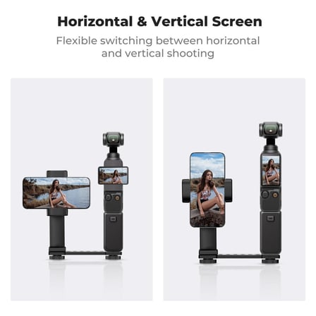 K&F Concept Osmo Pocket 4 Için Telefon Tutucu Stand (Osmo Pocket 3 Uyumlu)