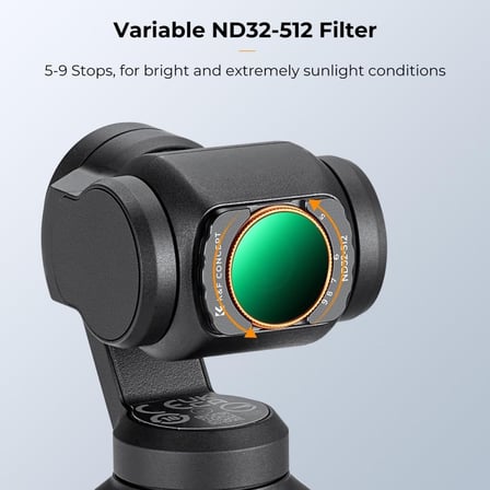 K&F Concept Osmo Pocket 4 Için Filtre Seti (Uv/cpl/nd2-32 ND32-512)