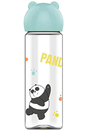 We Bare Bears Lisanslı Figür Kapaklı Plastik Şişe (500Ml)