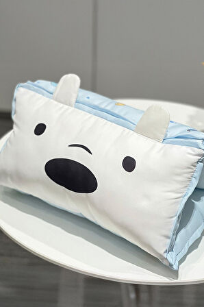 We Bare Bears Lisanslı Katlanabilir Şekerleme Yastığı - Kutup Ayısı