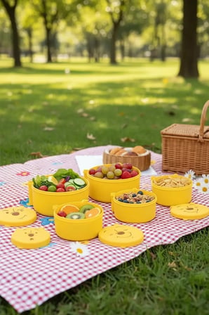 Disney Lisanslı Winnie the Pooh Gıda Saklama Seti – 4’lü Paket Mutfak Düzenleyici