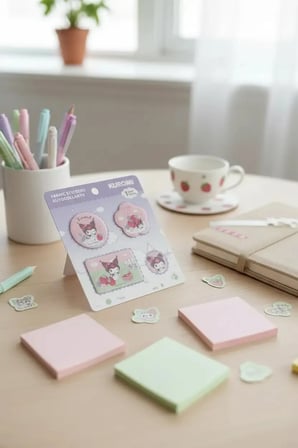 Sanrio Lisanslı Çilek Koleksiyonu Yapışkanlı Kumaş Sticker