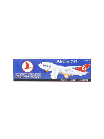 Ethem Oyuncak THY Pilli Işıklı Uçak (ITEM KOD : 266B-4)
